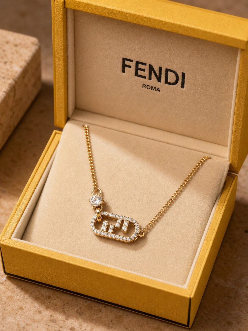 Fendi Modern Designer Necklace Style 2ai | New with Box - Picture 4 of 9